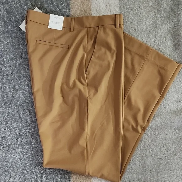 NWT Banana Republic Straight High-Rise Sculpted Easy Trouser Sz 14 Tall Office - Picture 4 of 8